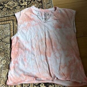 Chaser/ Anthropologie Tie Dye Muscle Tee XS